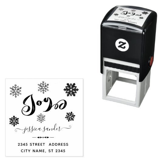 Kleurrijke kerstcadeaus zelfinktende stempel (In situ)