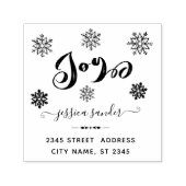 Kleurrijke kerstcadeaus zelfinktende stempel (Design)