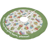 Kleurrijke kerstcadeautjes kerstboom rok (Gekanteld)