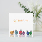 Kleurrijke kerstcadeautjes Ornament Kaart (Staand voorkant)