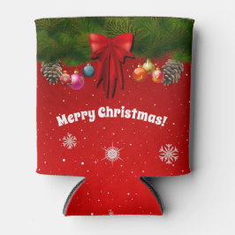 Kleurrijke kerstdecoraties blikjeskoeler