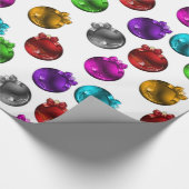 Kleurrijke kerstdecoraties cadeaupapier (Hoek)