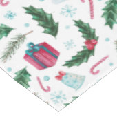 Kleurrijke kerstdecoraties tafelkleed (Gekanteld)