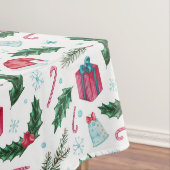 Kleurrijke kerstdecoraties tafelkleed (Voorbeeld)