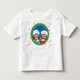 Kleurrijke Kerstelfen Bakken Kinder Shirts