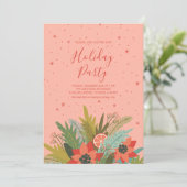 Kleurrijke kerstfeestdag in Retro Kaart (Staand voorkant)