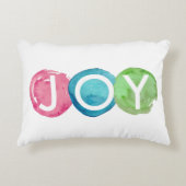 Kleurrijke kerstfeestdag, piloot decoratief kussen (Voorkant)