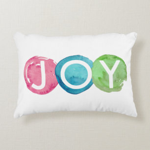 Kleurrijke kerstfeestdag, piloot decoratief kussen