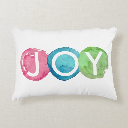 Kleurrijke kerstfeestdag, piloot decoratief kussen (Voorkant)