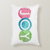 Kleurrijke kerstfeestdag, piloot decoratief kussen (Voorkant(Verticaal))