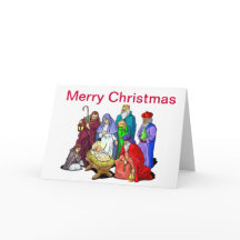 Kleurrijke kerstfeestscène