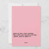 Kleurrijke Kerstfoto Merry & Bright Feestdagenkaart (Achterkant)