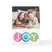 Kleurrijke kerstfoto Wenskaart