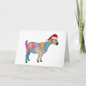 Kleurrijke Kerstgeit Kaart (Voorkant)