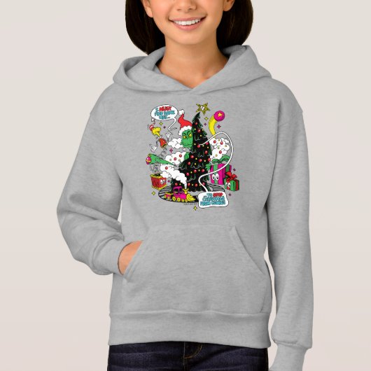 Kleurrijke Kerstgrafiek van de Grinch (Voorkant)