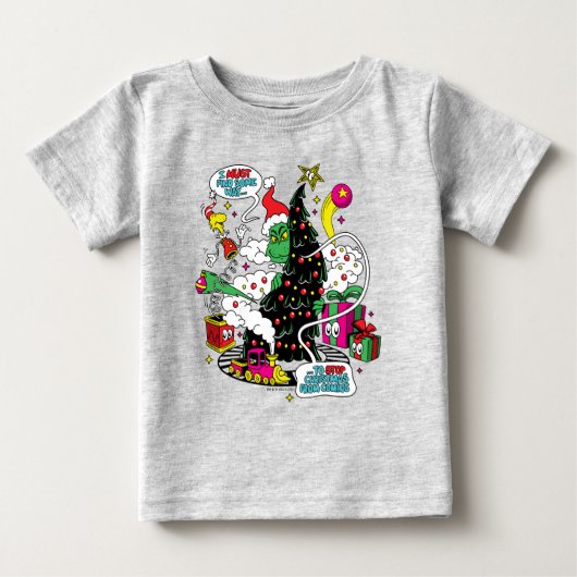 Kleurrijke Kerstgrafiek van de Grinch (Voorkant)