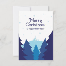 Kleurrijke kerstgroeten voor de winterperiode. kaart