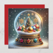 Kleurrijke kerstkaart! feestdagenkaart (Voorkant / Achterkant)