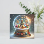 Kleurrijke kerstkaart! feestdagenkaart (Staand voorkant)