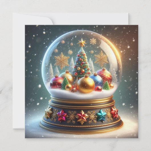 Kleurrijke kerstkaart! feestdagenkaart (Voorkant)