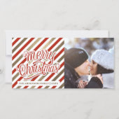 Kleurrijke Kerstkaart met eigen foto (Voorkant)