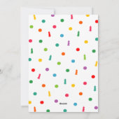 Kleurrijke Kerstkaart met Foto (Achterkant)