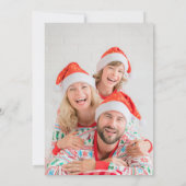 Kleurrijke kerstkaart met foto 'Merry and Bright' Kaart (Achterkant)