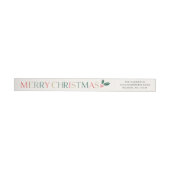 Kleurrijke Kerstkaart Retouradres (Individueel)
