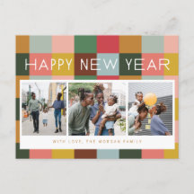 Kleurrijke Kerstkaart voor de Feestdagen