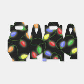 Kleurrijke kerstkaartenlantaarn - lantaarn voor dr bedankdoosjes (Uitgevouwen)