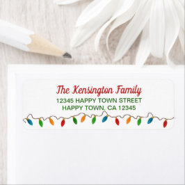 Kleurrijke kerstkaartjes | feestdag etiket