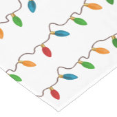 Kleurrijke kerstkaartjes | Rustische feestdag Korte Tafelloper (Hoek)