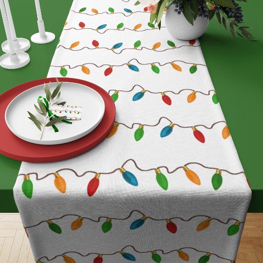 Kleurrijke kerstkaartjes | Rustische feestdag Korte Tafelloper