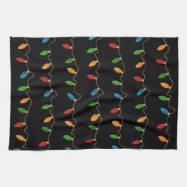 Kleurrijke kerstkaartjes | Rustische feestdag Theedoek