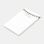 Kleurrijke kerstkaartjes | Vrolijk kerstfeest Post-it® Notes (Schuin)