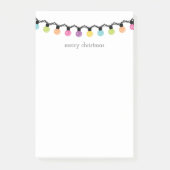 Kleurrijke kerstkaartjes | Vrolijk kerstfeest Post-it® Notes (Voorkant)