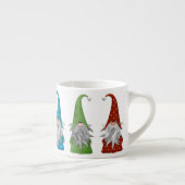 Kleurrijke Kerstkabouters Espresso Kop (Rechts)