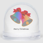 Kleurrijke Kerstklokken  Sneeuwbol (Achterkant)