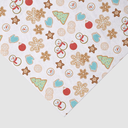 Kleurrijke kerstkoekjes vakantie tissuepapier (Detail)