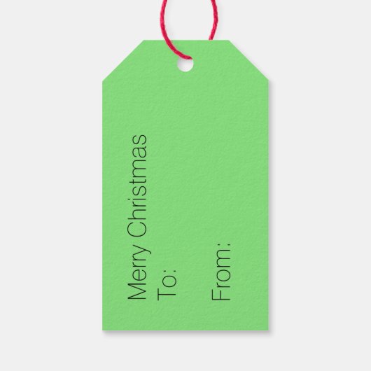 Kleurrijke kerstlampjes Gift Labels Cadeaulabel (Achterkant)
