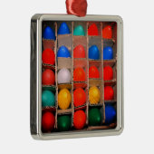 Kleurrijke kerstlampjes in een doos metalen ornament (Rechts)