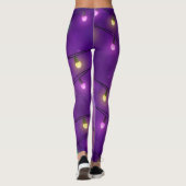 Kleurrijke kerstlichten leggings (Achterkant)
