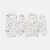 Kleurrijke kerstmis Gingerbrood Man en santa Bedankdoosjes (Uitgevouwen)