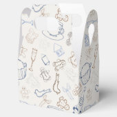 Kleurrijke kerstmis Gingerbrood Man en santa Bedankdoosjes (Geopend)