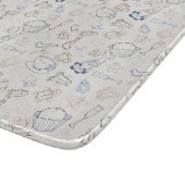 Kleurrijke kerstmis Gingerbrood Man en santa Snijplank (Hoek)