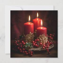Kleurrijke Kerstmis kaars vakantie wenskaart Feestdagenkaart