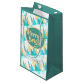 Kleurrijke Kerstmis Pine Klein Cadeauzakje (Voorkant Gekanteld)