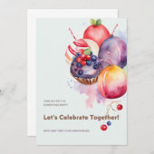 Kleurrijke kerstpudding, fruitcakes en Snoep Kaart (Voorkant / Achterkant)