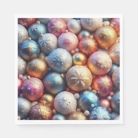 Kleurrijke kerstservetten! servet (Voorkant)