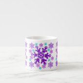 Kleurrijke kerstsnowflake Espresso Cup Kop (Voorkant)